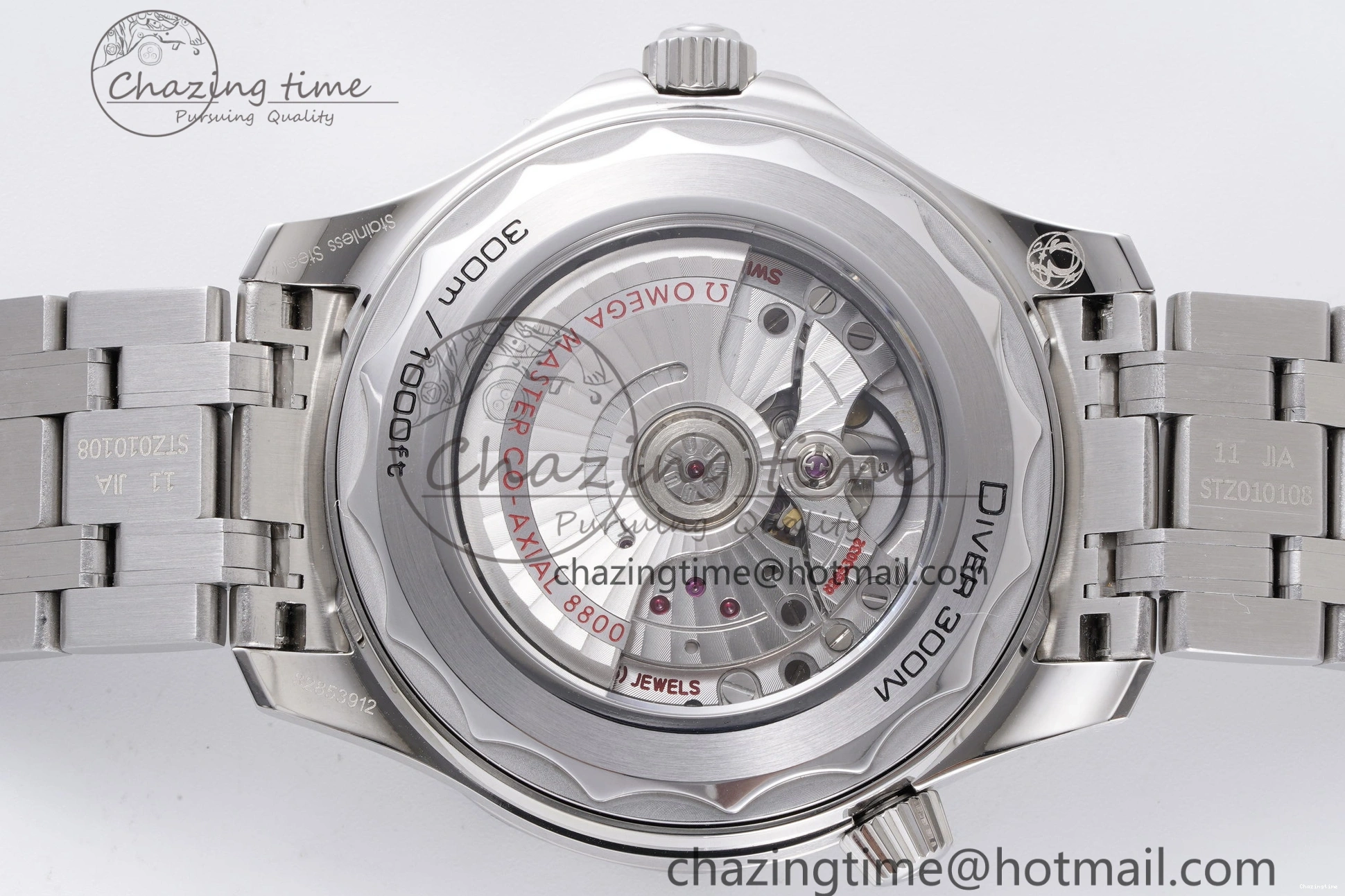 0428 Thermal Seamaster Diver 300M ZF 1:1 Best Edition Blue Ceramic White Dial on SS Bracelet A 7733